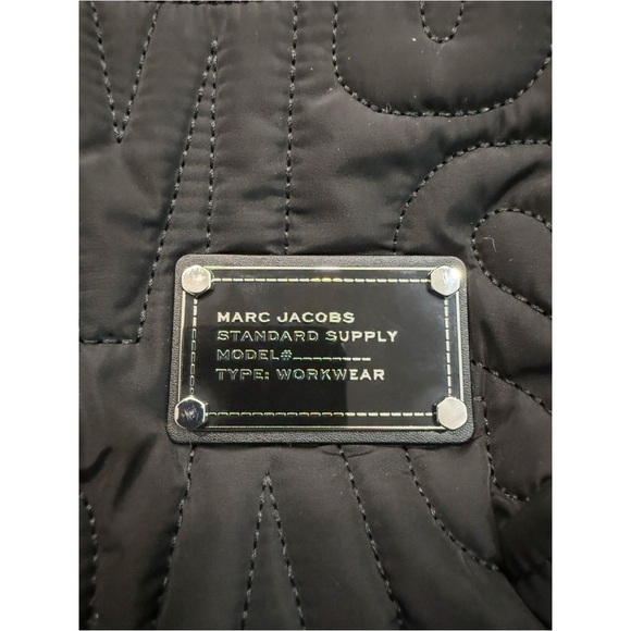 MARC JACOBS Quilted Nylon Backpack Black Large Laptop School Travel Bag NWT - Picture 14 of 15